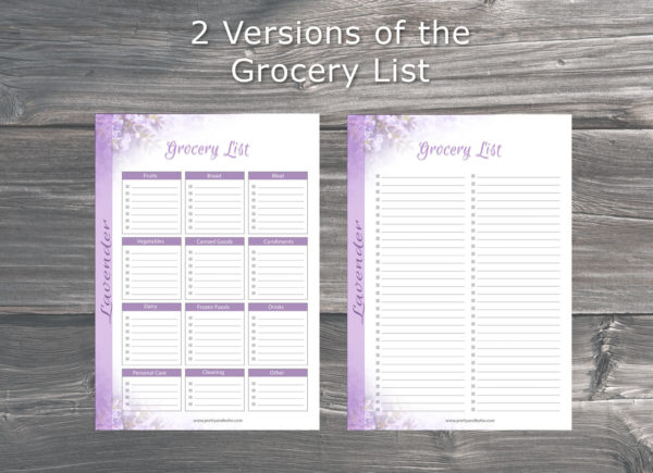 Meal Planner - Lavender - Image 3